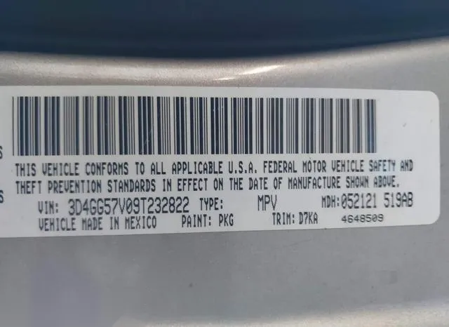 3D4GG57V09T232822 2009 2009 Dodge Journey- Sxt 9