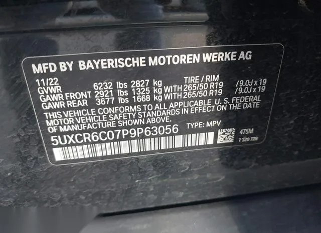 5UXCR6C07P9P63056 2023 2023 BMW X5- Xdrive40I 9