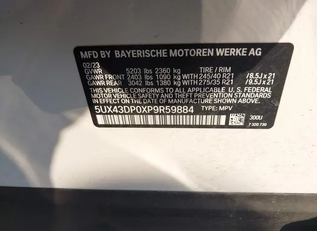 5UX43DP0XP9R59884 2023 2023 BMW X3- Sdrive30I 9