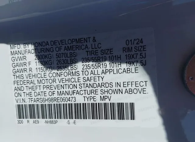 7FARS6H98RE060473 2024 2024 Honda CR-V- Hybrid Sport Touring 9