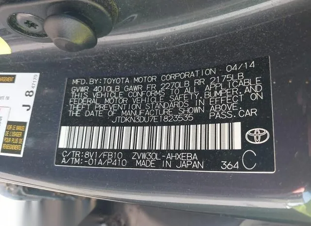 JTDKN3DU7E1823535 2014 2014 Toyota Prius- Three 9