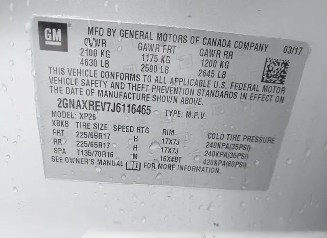 2GNAXREV7J6116465 2018 2018 Chevrolet Equinox- LS 9