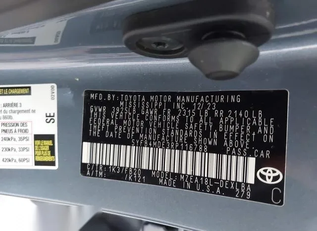 5YFB4MDE3RP116788 2024 2024 Toyota Corolla- LE 9