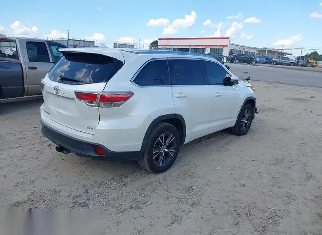 5TDKKRFH4GS123019 2016 2016 Toyota Highlander- Xle V6 4