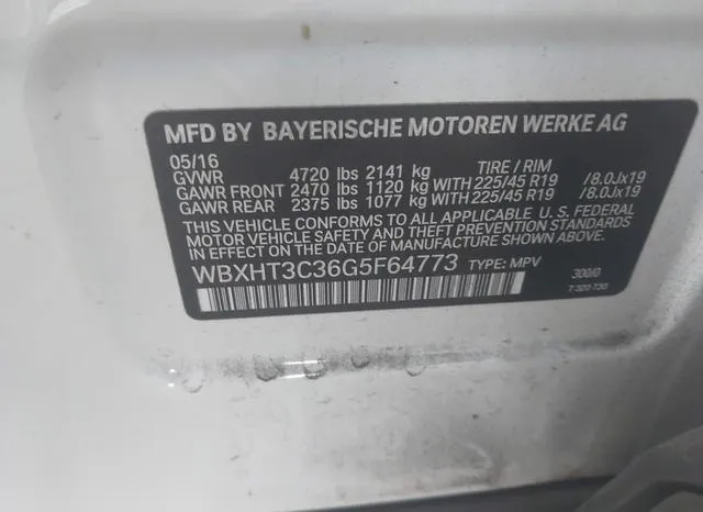 WBXHT3C36G5F64773 2016 2016 BMW X1- Xdrive28I 9