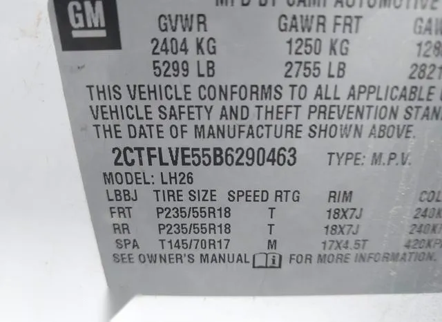 2CTFLVE55B6290463 2011 2011 GMC Terrain- Slt-1 9