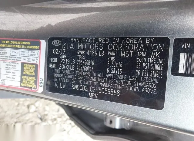 KNDCB3LC2H5056888 2017 2017 KIA Niro- LX 9