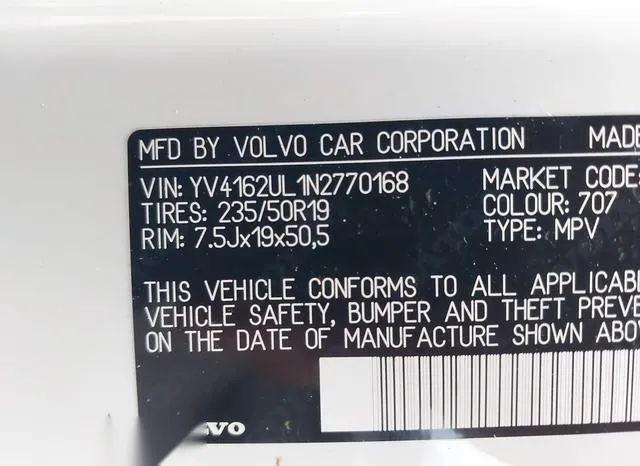 YV4162UL1N2770168 2022 2022 Volvo XC40- T5 Inscription 9