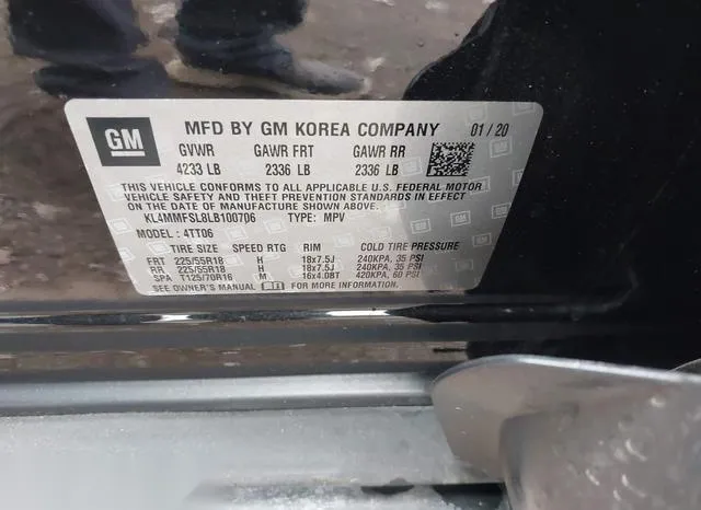 KL4MMFSL8LB100706 2020 2020 Buick Encore- GX Fwd Essence 9