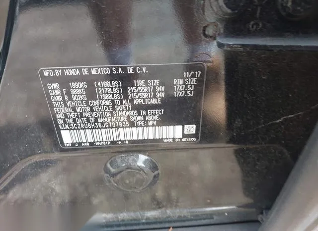 3CZRU6H36JG707835 2018 2018 Honda HR-V- LX 9