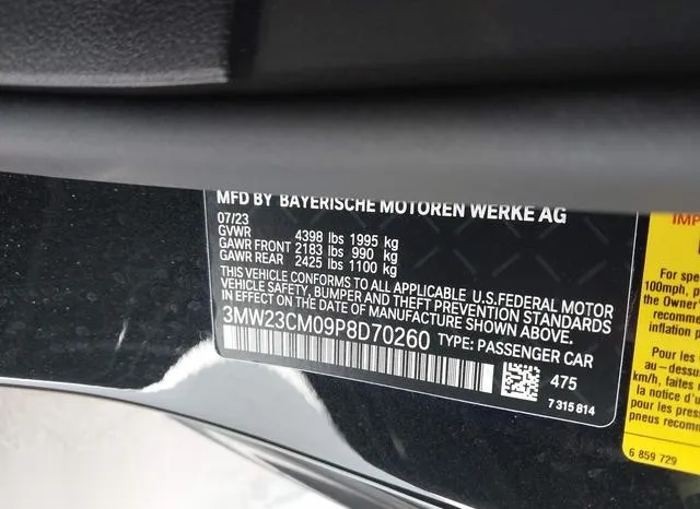 3MW23CM09P8D70260 2023 2023 BMW 230- I 9