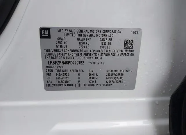 LRBFZPR46PD229752 2023 2023 Buick Envision- Essence Awd 9