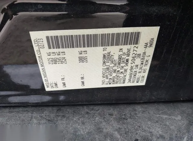 1N4AA6EV9PC506272 2023 2023 Nissan Maxima- Sr Xtronic Cvt 9