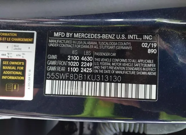 55SWF8DB1KU313130 2019 2019 Mercedes-Benz C 300 9