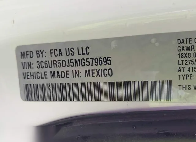 3C6UR5DJ5MG579695 2021 2021 RAM 2500- Big Horn  4X4 6-4 Box 9