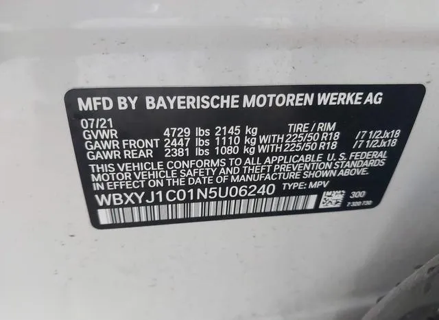 WBXYJ1C01N5U06240 2022 2022 BMW X2- Xdrive28I 9