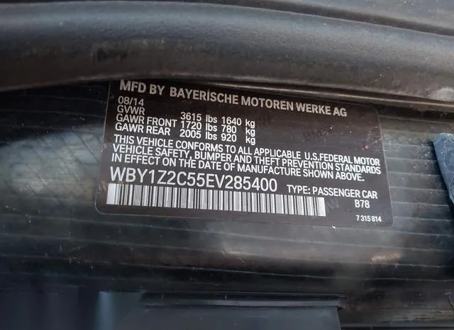 WBY1Z2C55EV285400 2014 2014 BMW I3 9