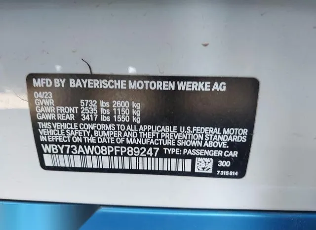 WBY73AW08PFP89247 2023 2023 BMW I4- Edrive40 9