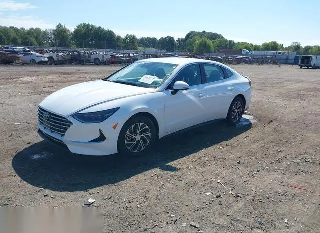 KMHL24JJ3PA078522 2023 2023 Hyundai Sonata- Hybrid Blue 2