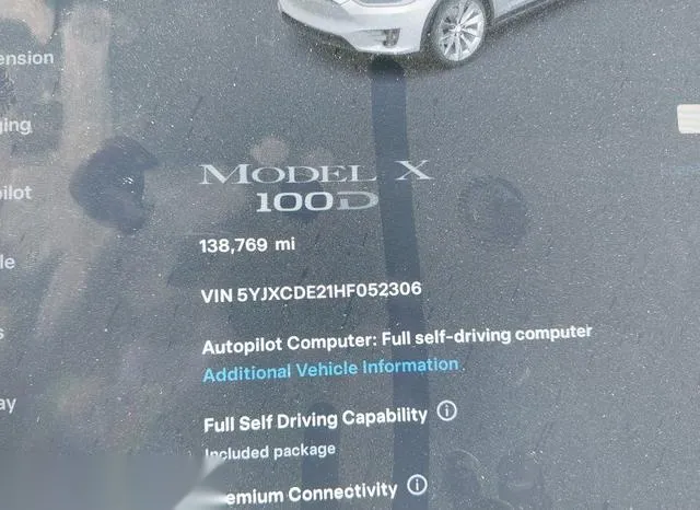 5YJXCDE21HF052306 2017 2017 Tesla Model X- 100D/75D/90D 7