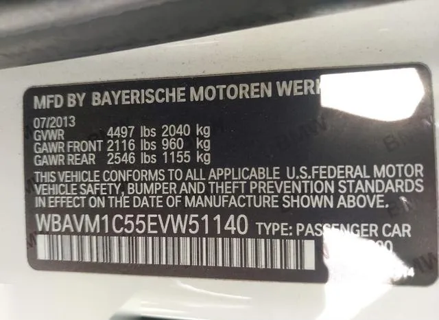 WBAVM1C55EVW51140 2014 2014 BMW X1- Sdrive28I 9