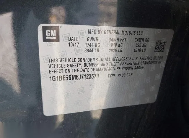 1G1BE5SM6J7123570 2018 2018 Chevrolet Cruze- Lt Auto 9