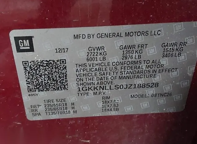 1GKKNLLS0JZ188528 2018 2018 GMC Acadia- Sle-2 9