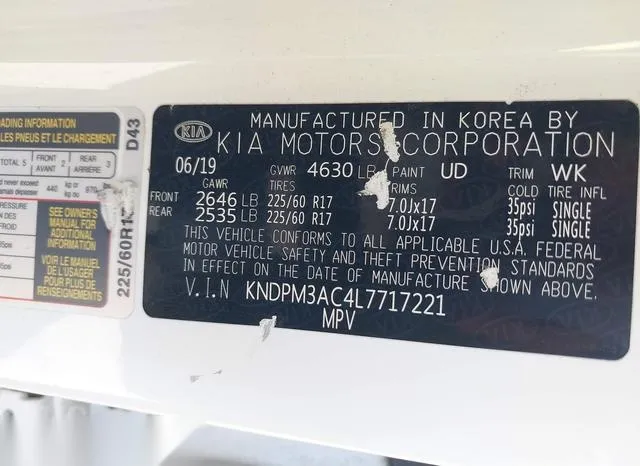 KNDPM3AC4L7717221 2020 2020 KIA Sportage- LX 9