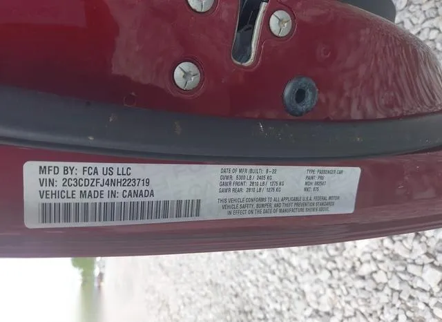 2C3CDZFJ4NH223719 2022 2022 Dodge Challenger- R/T Scat Pack 9