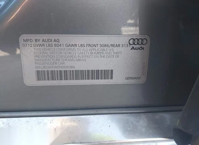 WAUR2AFD4DN009386 2013 2013 Audi A8- L 4-0T 9