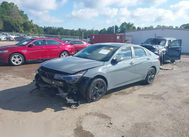 KMHLM4AJ3NU023235 2022 2022 Hyundai Elantra- Hybrid Blue 2