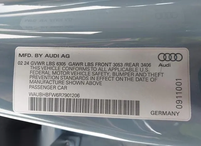 WAUBHBFW6R7901206 2024 2024 Audi Rs E-Tron Gt- Quattro 9