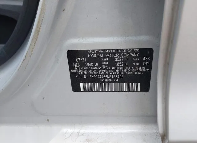 3KPC24A66ME153495 2021 2021 Hyundai Accent- SE 9