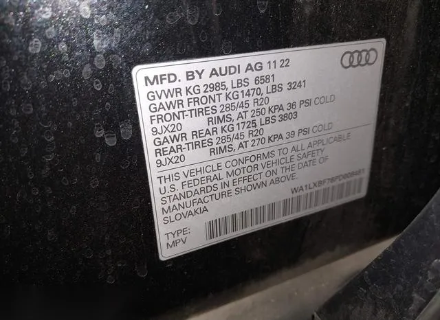 WA1LXBF76PD008481 2023 2023 Audi Q7- Premium Plus 55 Tfsi Q 9