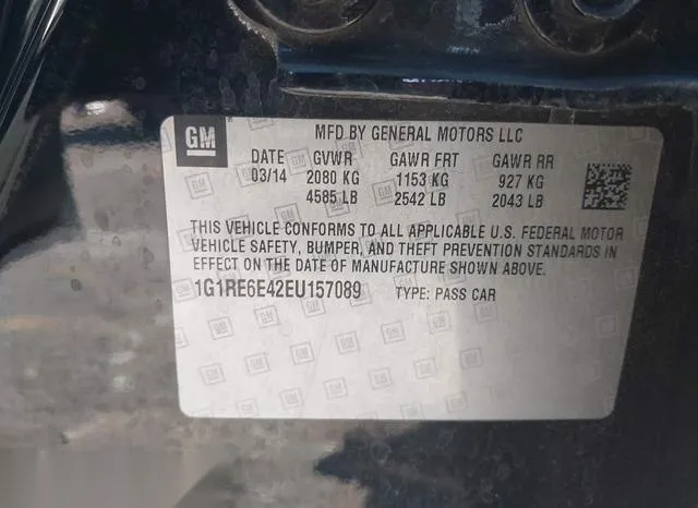 1G1RE6E42EU157089 2014 2014 Chevrolet Volt 9