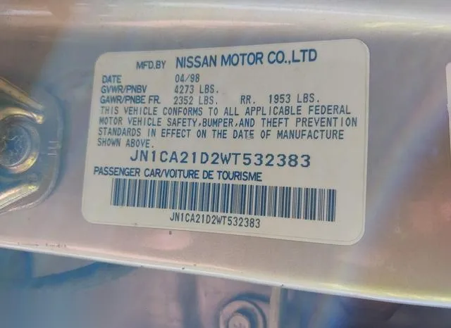 JN1CA21D2WT532383 1998 1998 Nissan Maxima- Gle/Gxe/Se 9