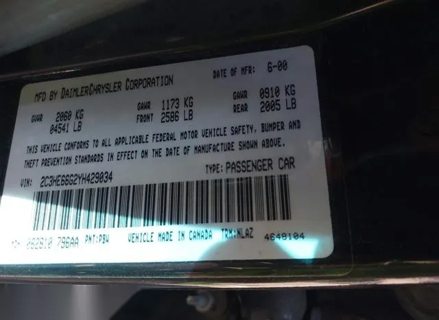 2C3HE66G2YH429034 2000 2000 Chrysler 300M 9