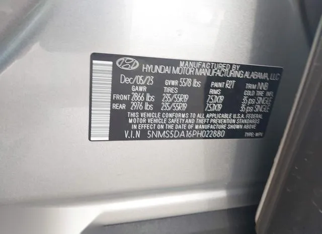 5NMS5DA16PH022880 2023 2023 Hyundai Santa Fe- Hybrid Limited 9