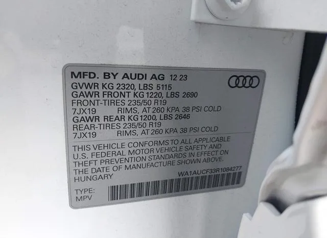 WA1AUCF33R1084277 2024 2024 Audi Q3- Premium 40 Tfsi Quattr 9