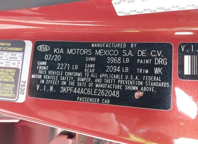 3KPF44AC6LE262048 2020 2020 KIA Forte- GT 9