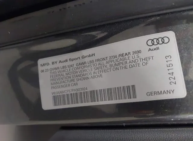 WUAAWCF57PA903924 2023 2023 Audi RS5- Sportback Tfsi Quattr 9