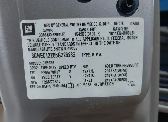 3GNEC12Z56G226285 2006 2006 Chevrolet Avalanche 1500- Z66 9