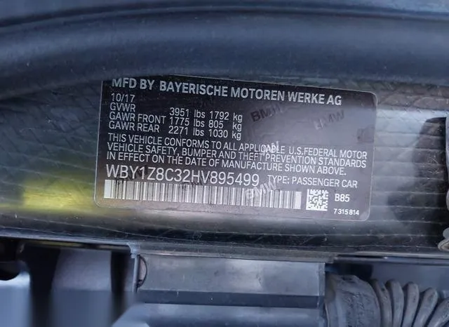 WBY1Z8C32HV895499 2017 2017 BMW I3- 94 Ah W/Range Extender 9