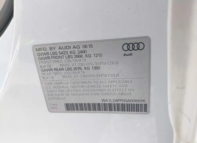 WA1L2AFP0GA008695 2016 2016 Audi Q5- 2-0T Premium 9