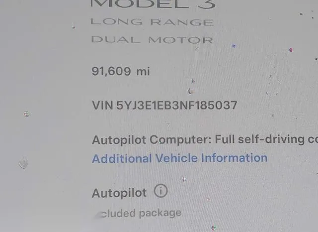 5YJ3E1EB3NF185037 2022 2022 Tesla Model 3- Long Range Dual 9