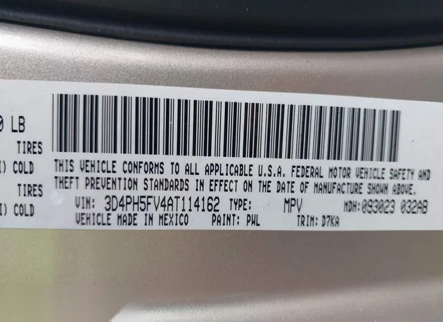 3D4PH5FV4AT114162 2010 2010 Dodge Journey- Sxt 9