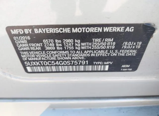 5UXKT0C54G0S75791 2016 2016 BMW X5- Edrive Xdrive40E 9