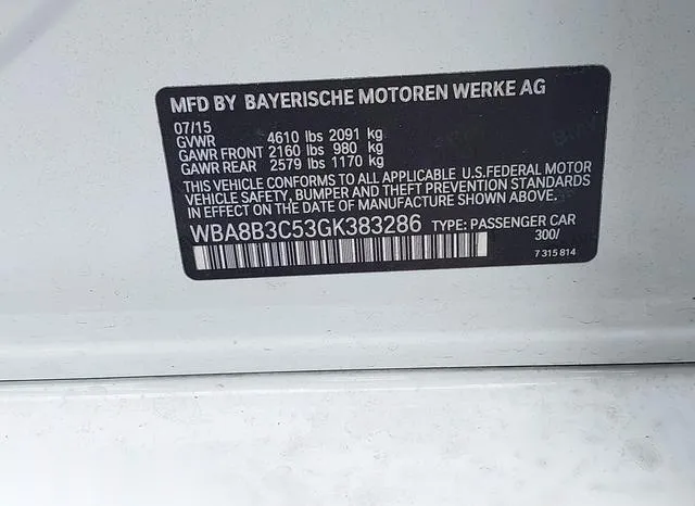 WBA8B3C53GK383286 2016 2016 BMW 3 Series- 340I 9