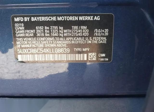 5UXCR6C54KLL08639 2019 2019 BMW X5- Xdrive40I 9