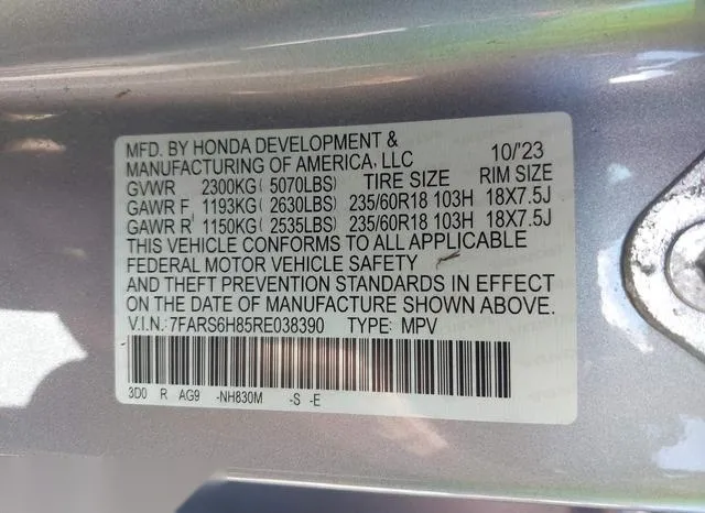 7FARS6H85RE038390 2024 2024 Honda CR-V- Hybrid Sport-L 9